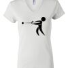 Women's Short Sleeve V-Neck T-Shirt Thumbnail