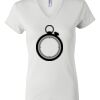 Women's Short Sleeve V-Neck T-Shirt Thumbnail