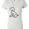 Women's Short Sleeve V-Neck T-Shirt Thumbnail