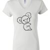 Women's Short Sleeve V-Neck T-Shirt Thumbnail