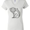 Women's Short Sleeve V-Neck T-Shirt Thumbnail