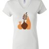 Women's Short Sleeve V-Neck T-Shirt Thumbnail
