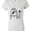 Women's Short Sleeve V-Neck T-Shirt Thumbnail