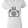 Women's Short Sleeve V-Neck T-Shirt Thumbnail