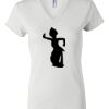 Women's Short Sleeve V-Neck T-Shirt Thumbnail