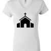 Women's Short Sleeve V-Neck T-Shirt Thumbnail
