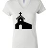 Women's Short Sleeve V-Neck T-Shirt Thumbnail