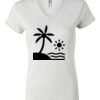 Women's Short Sleeve V-Neck T-Shirt Thumbnail