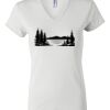 Women's Short Sleeve V-Neck T-Shirt Thumbnail