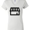 Women's Short Sleeve V-Neck T-Shirt Thumbnail