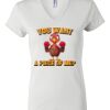 Women's Short Sleeve V-Neck T-Shirt Thumbnail