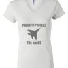 Women's Short Sleeve V-Neck T-Shirt Thumbnail