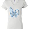 Women's Short Sleeve V-Neck T-Shirt Thumbnail