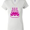 Women's Short Sleeve V-Neck T-Shirt Thumbnail