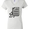 Women's Short Sleeve V-Neck T-Shirt Thumbnail