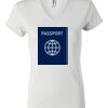 Women's Short Sleeve V-Neck T-Shirt Thumbnail