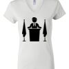 Women's Short Sleeve V-Neck T-Shirt Thumbnail