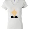 Women's Short Sleeve V-Neck T-Shirt Thumbnail
