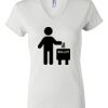 Women's Short Sleeve V-Neck T-Shirt Thumbnail
