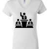 Women's Short Sleeve V-Neck T-Shirt Thumbnail