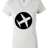 Women's Short Sleeve V-Neck T-Shirt Thumbnail