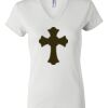 Women's Short Sleeve V-Neck T-Shirt Thumbnail
