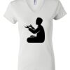 Women's Short Sleeve V-Neck T-Shirt Thumbnail