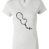 Women's Short Sleeve V-Neck T-Shirt Thumbnail