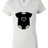 Women's Short Sleeve V-Neck T-Shirt Thumbnail