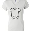 Women's Short Sleeve V-Neck T-Shirt Thumbnail