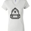 Women's Short Sleeve V-Neck T-Shirt Thumbnail