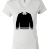 Women's Short Sleeve V-Neck T-Shirt Thumbnail