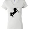 Women's Short Sleeve V-Neck T-Shirt Thumbnail