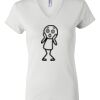 Women's Short Sleeve V-Neck T-Shirt Thumbnail